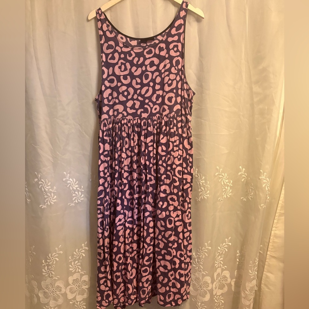 Nooworks Naomi Dress in cheetah 2XL XXL rayon
